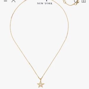 NWT Kade Spade New York Your'e A Star Pendant in Gold